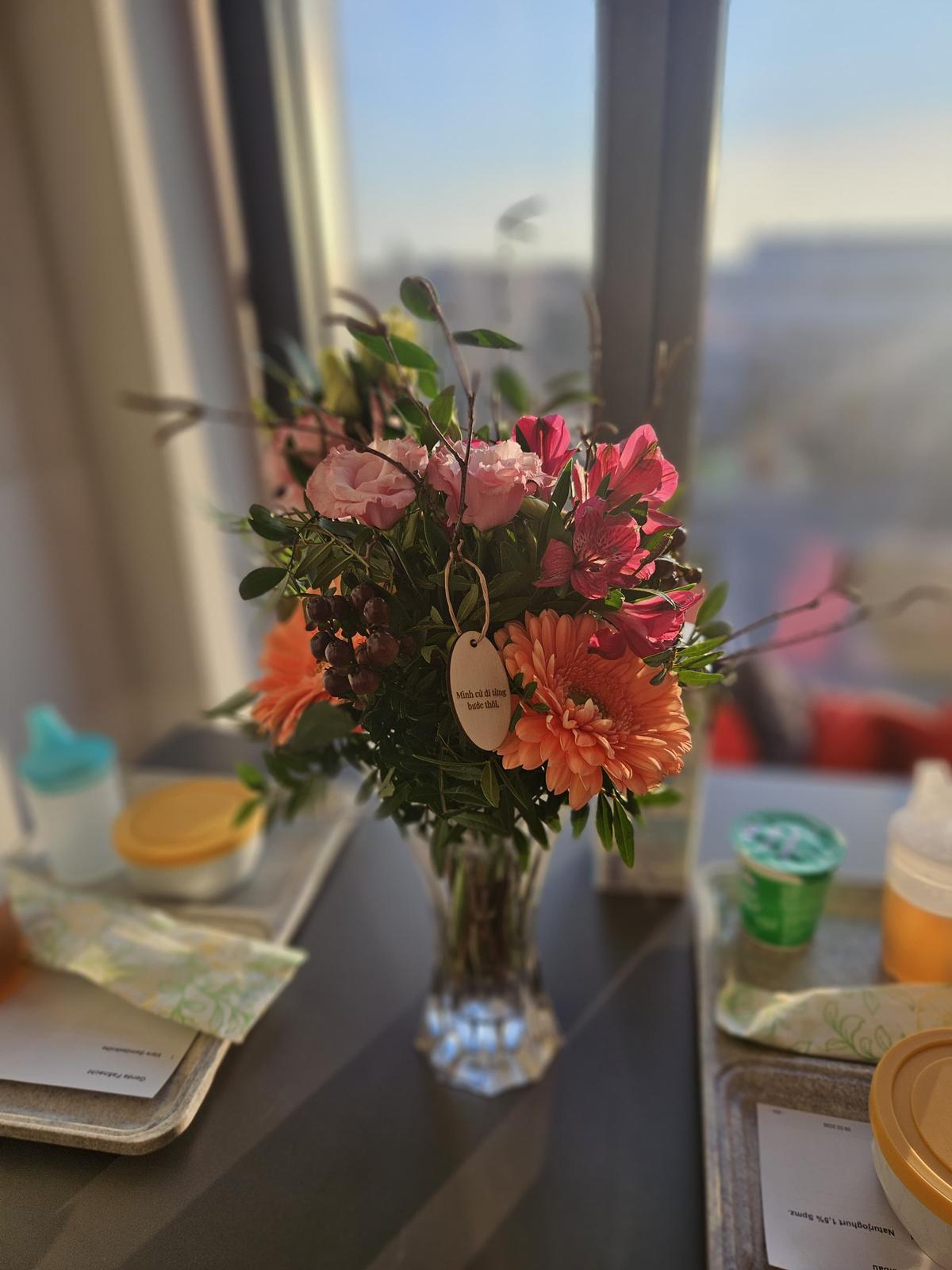 Blumenanhänger Nahaufnahme
